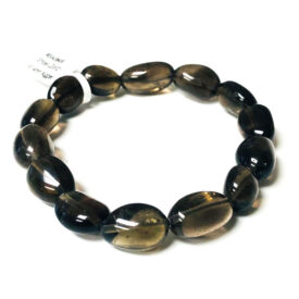 smokey quartz bead bracelet
