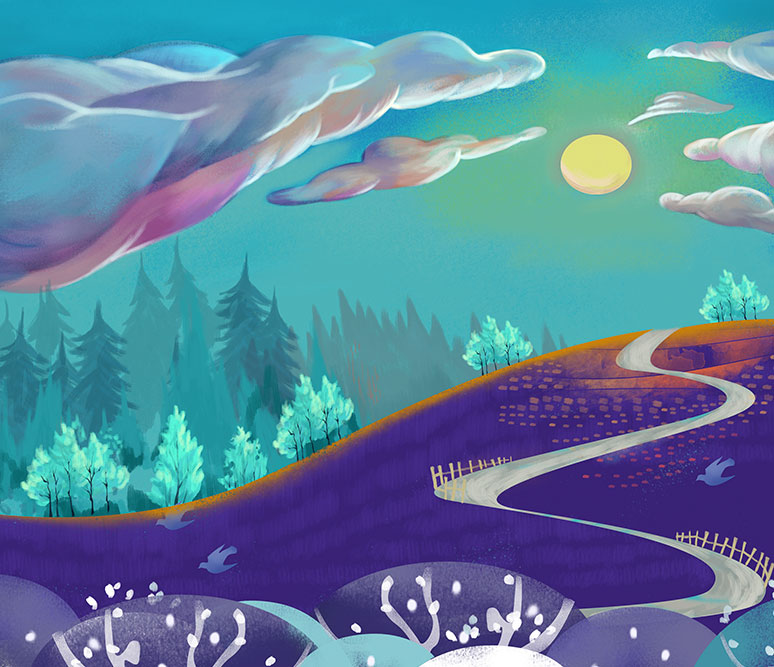 story_time_mountains mountains clouds and trees